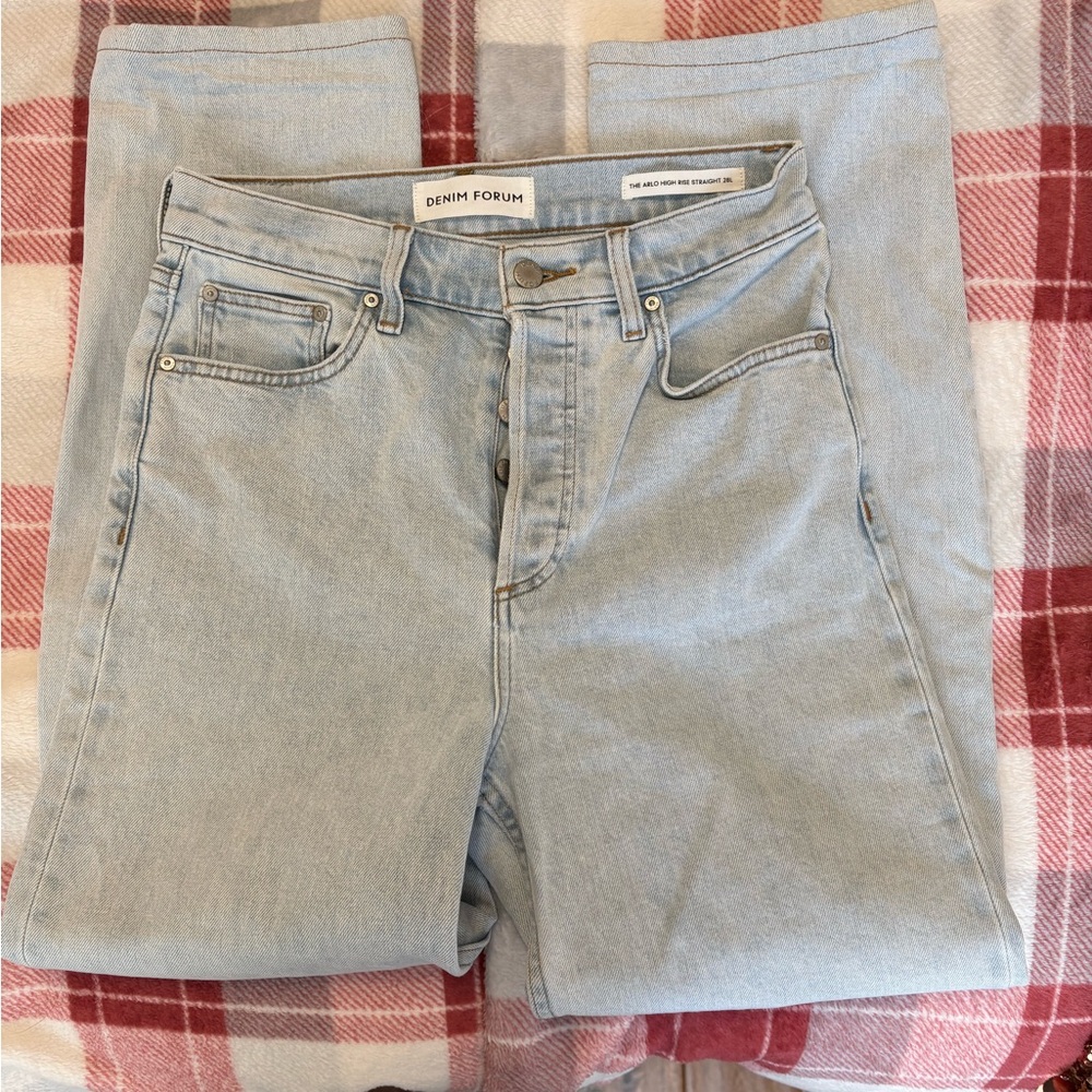 Denim Forum Arlo high rise straight